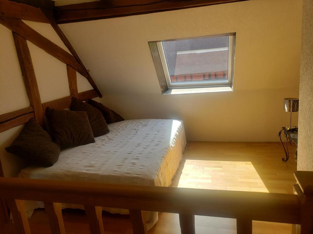 Gite Au Petit Ruisseau-Etage Et Combles-Maison Alsacienne 4 Personnes 4 Nuitees Minimum Langensoultzbach Bagian luar foto