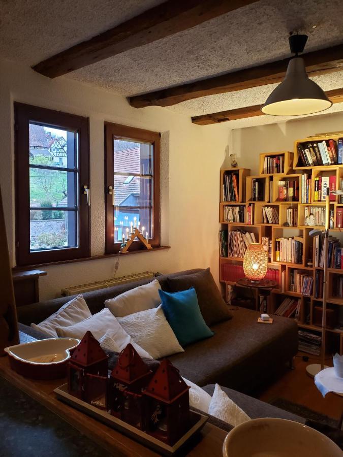 Gite Au Petit Ruisseau-Etage Et Combles-Maison Alsacienne 4 Personnes 4 Nuitees Minimum Langensoultzbach Bagian luar foto