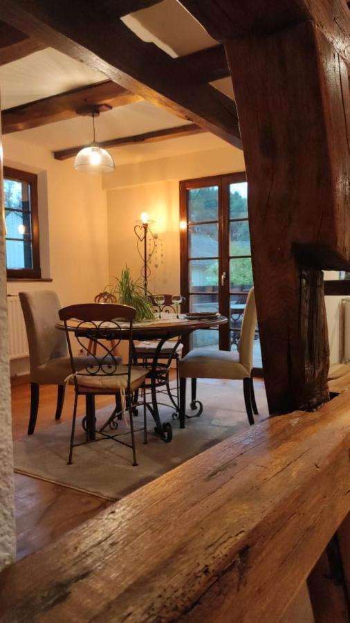 Gite Au Petit Ruisseau-Etage Et Combles-Maison Alsacienne 4 Personnes 4 Nuitees Minimum Langensoultzbach Bagian luar foto