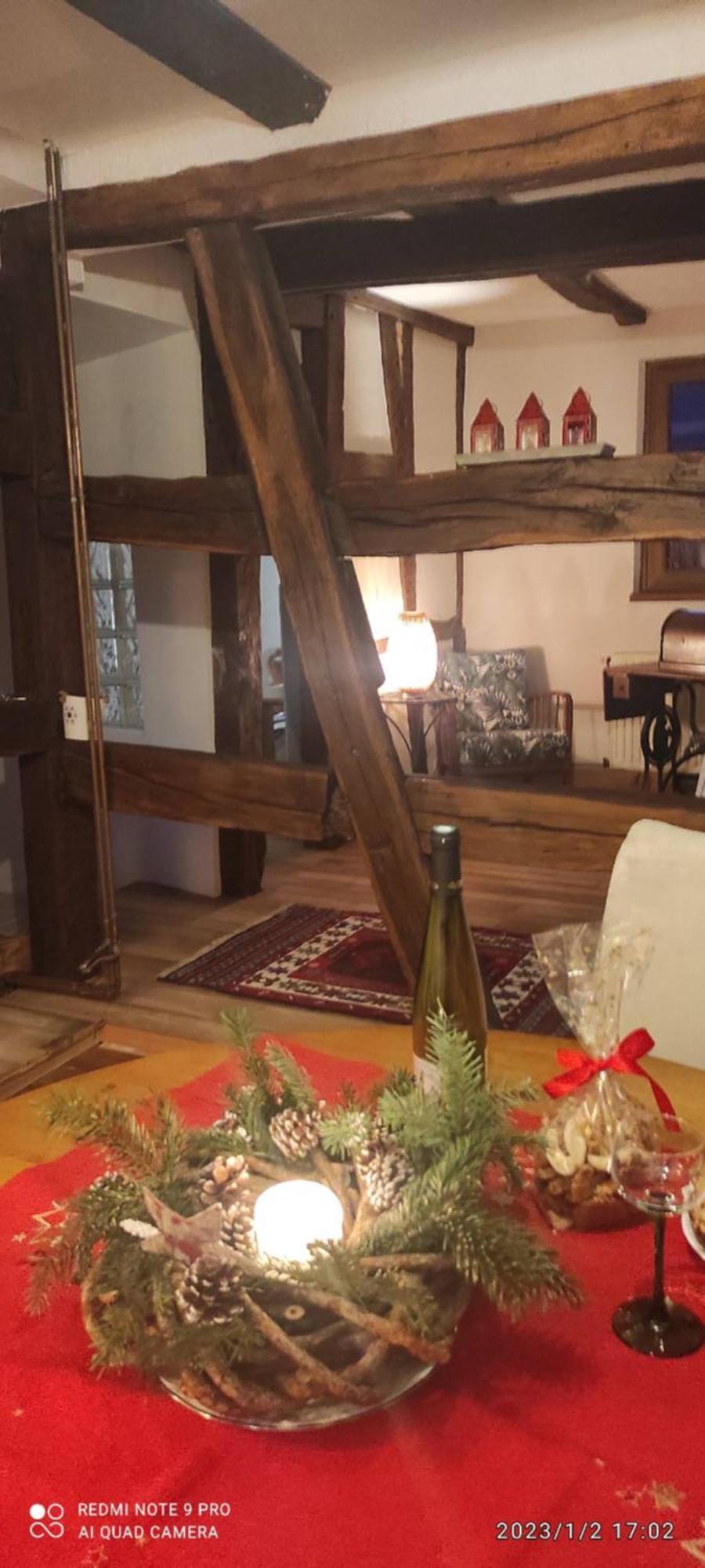 Gite Au Petit Ruisseau-Etage Et Combles-Maison Alsacienne 4 Personnes 4 Nuitees Minimum Langensoultzbach Bagian luar foto